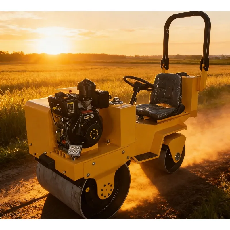 Customized Compact Tracked Roller for Soft Ground Vibratory Roller Rubber Track for Mini Roller