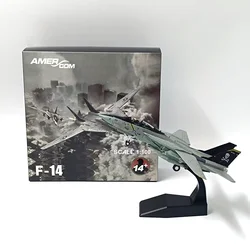 1:100 Scale F14 F-14B Tomcat Military Combat Aircraft Simulation Alloy Die Cast The Plane Model Immutable Wing Collection Toys
