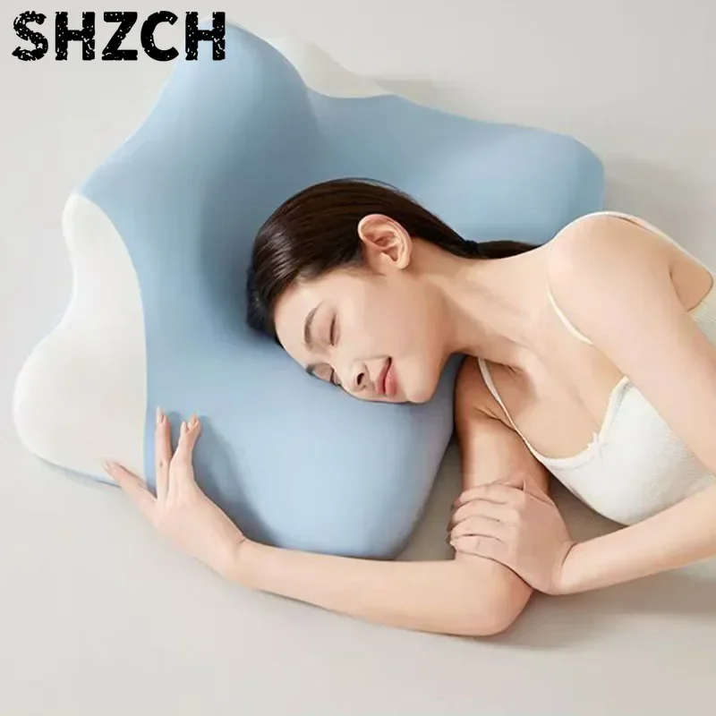 Slow Rebound Memory Foam Orthopedic Pillow Detachable Multifunctional Neck Cushion for Bed Sofa Side Sleeping Cervical Pillows