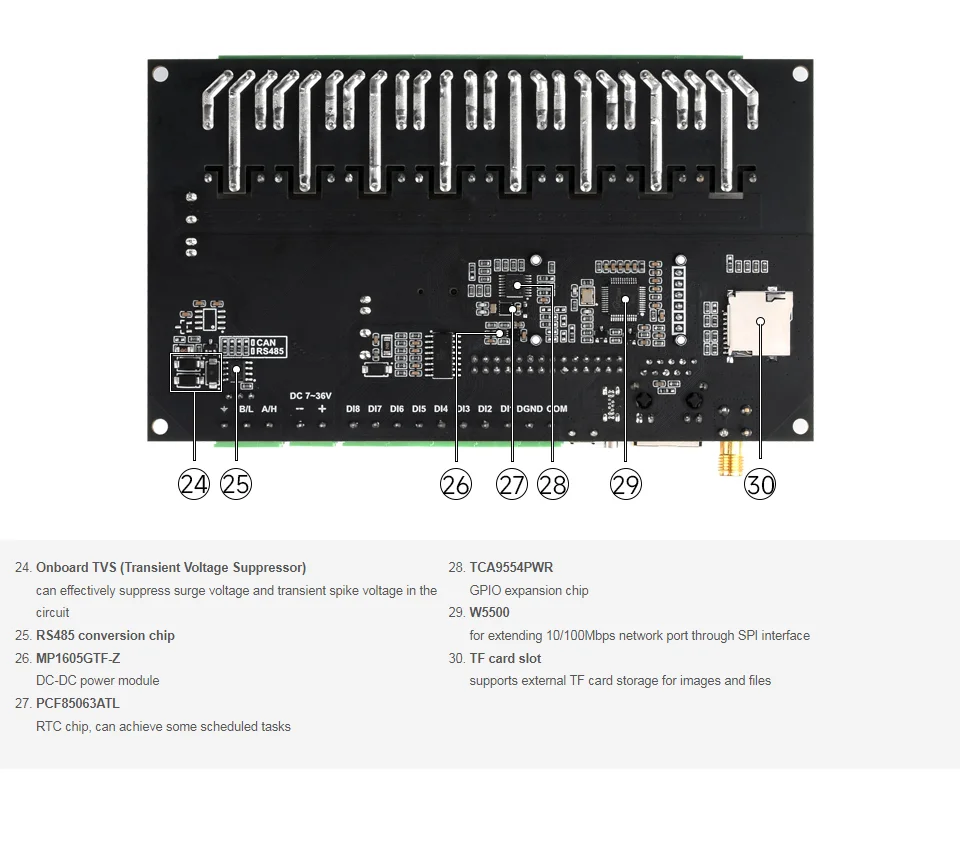 modulo-de-rele-wifi-esp32-s3-industrial-de-8-canales-interfaz-rs485-aislada-integrada-procesador-de-doble-nucleo-xtensa-lx7-incorporado-de-32-bits