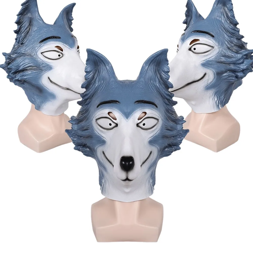 Latex maske Legosi Cosplay Masken Beastars Helm Halloween Maskerade Party Kostüm Requisiten Kopf bedeckungen Geschenke für Erwachsene