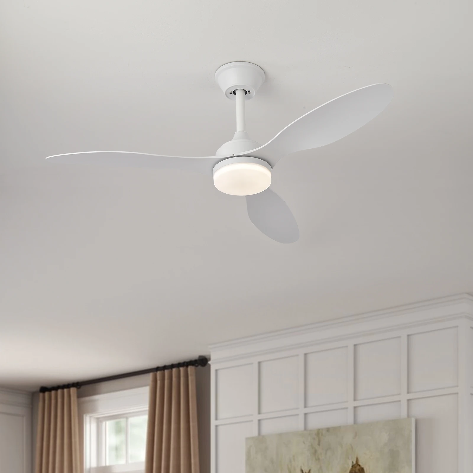 42 Inch Multi-Functional Oscillating Ceiling Fan with Remote Control Light And APP Indoor/Outdoor Compatible