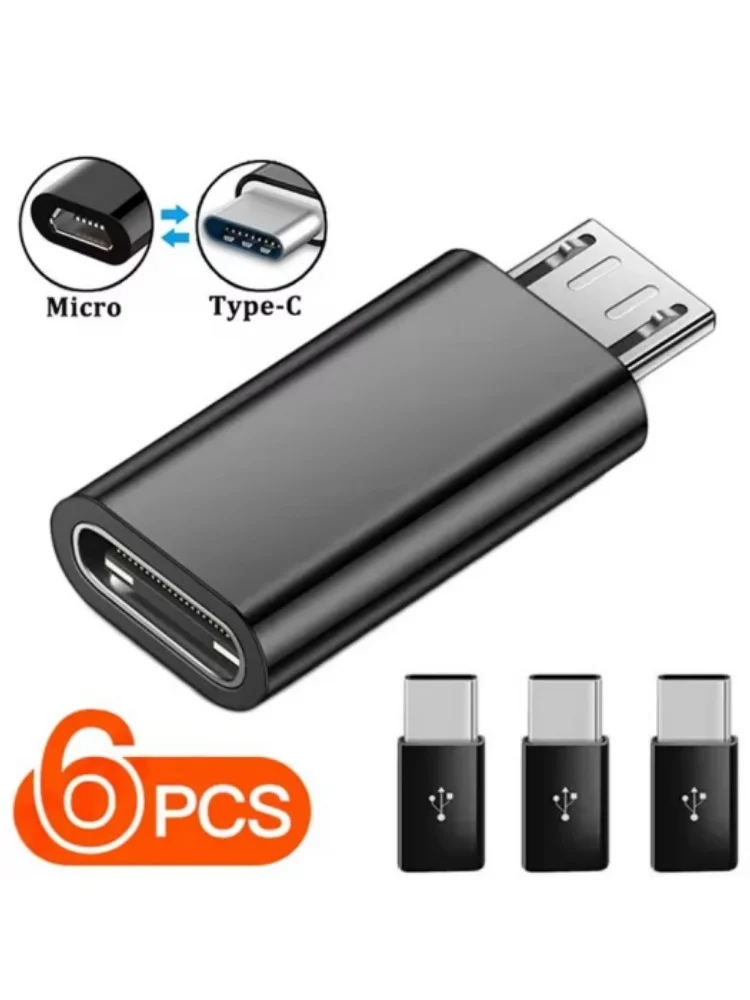 Adapter USB Typ C na Micro USB do Telefonu Tabletu Ładowarki Android Kabel do Transmisji Danych Adapter Micro USB Żeński na TypeC Męski Konwerter OTG — 2