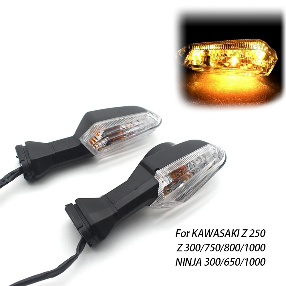 

LED Turn Signal Light For KAWASAKI ER 6N Z250 Z750 Z800 Z1000 ZRX1200 NINJA 300 1000SX Motorcycle Accessories Flasher Indicator