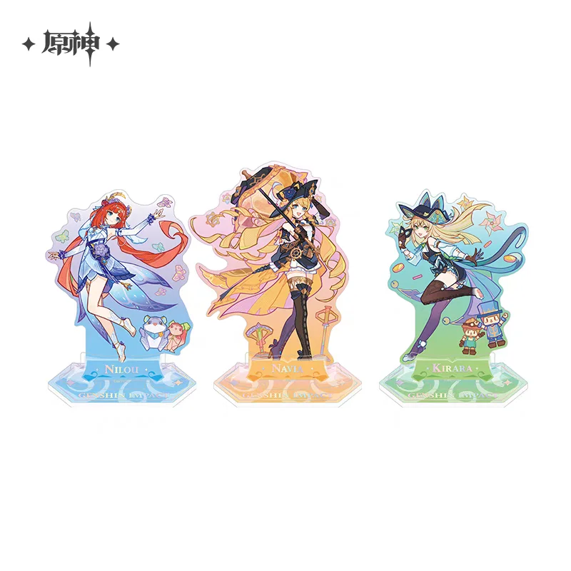 Pre Sale miHoYo Official Genshin Impact Huan Xia Evil Dragon Fairy Tale Country Badge LiPai NiLou Navia Kirara Anime Cosplay