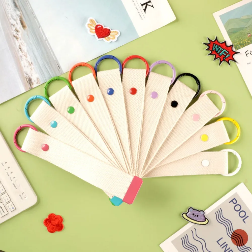 

Phone Straps Colorful Ribbon Rope Keychain Versatile Simple Keychain Lanyard Durable INS DIY Canva Strap Car Key Ring