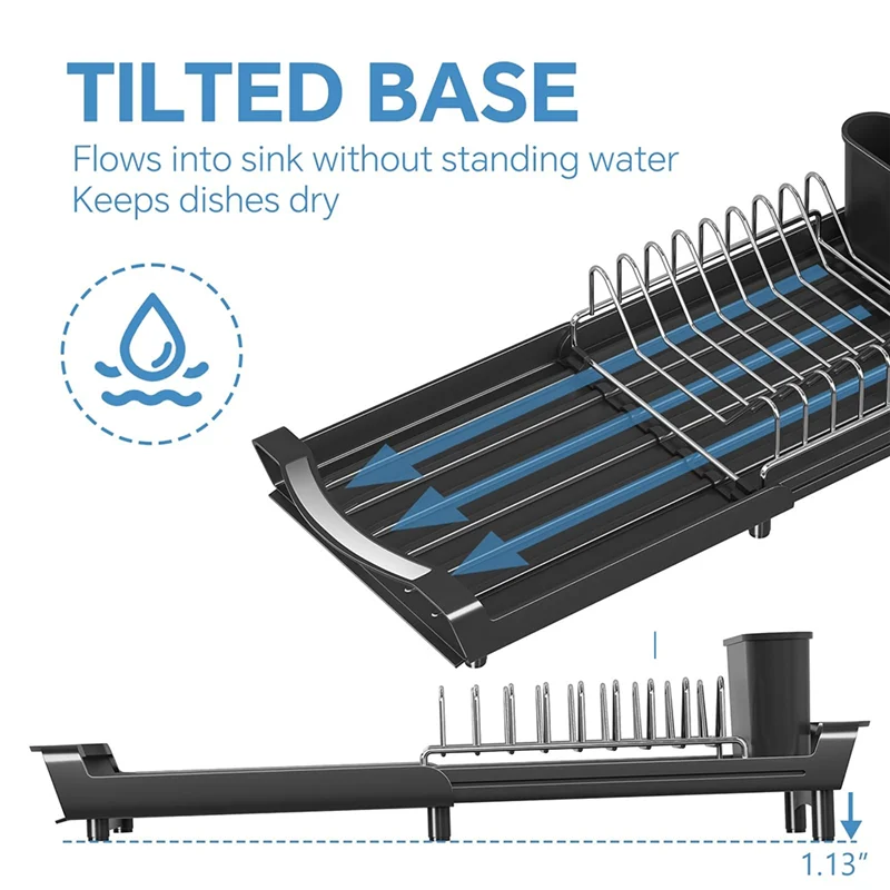 

ABUG-Cutlery Rack Extensible Kitchen Counter Adjustable Nozzle Cutlery Filter With Cutlery Rack