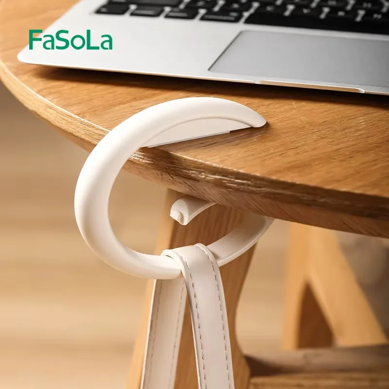 FaSoLa Handbag Hanger Plastic ABS Instant Bag Hanger Collection Purse Hook Hanger Handbag Storage Decor Table Hook