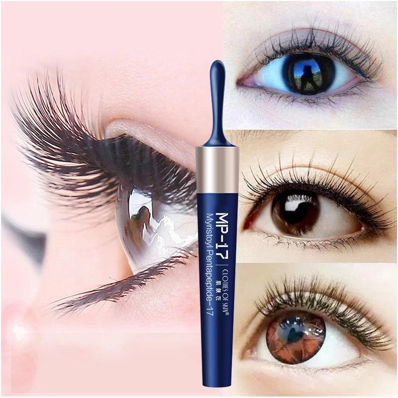 Eyelash Growth Liquid Beauty Eyelash Nutrient Liquid Fine Brush Head Natural Thick Anti-sweat Transparent Slender Growth TSLM1