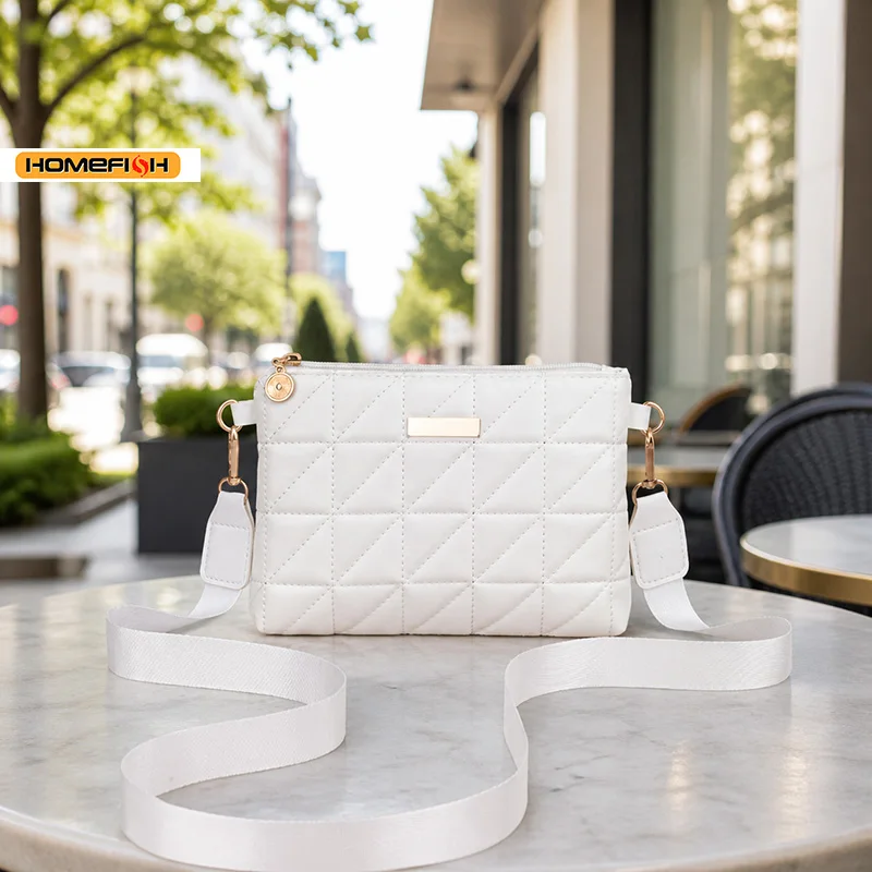 HOMEFISH Mini-Handtasche für Handys, kompakte Stickerei, kleine quadratische und dreieckige Münztasche, modische Damentasche – Detail 5