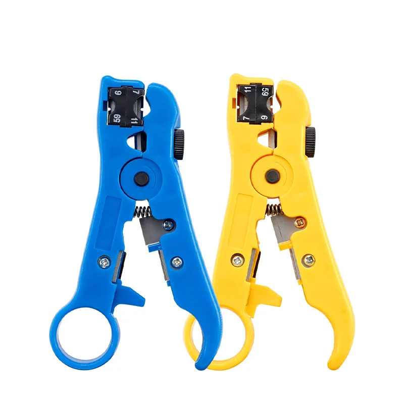 Automatic Stripping Pliers Universal Coaxial Cable Wire Stripper Crimping Tools With Hexagon Wrench