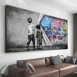 Child Graffiti Abstract Wall Art Decoration Picture Canvas Painting on The Wall Modern Fashion Poster for Living Room Paintings