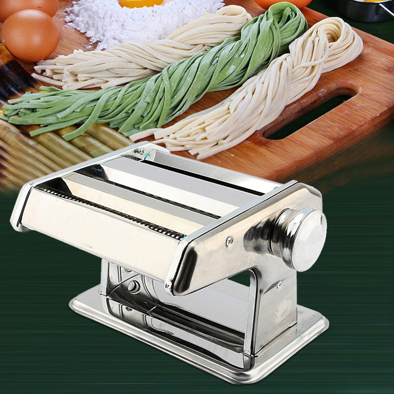 Hand Made 3IN1 Stainless Steel Pasta Lasagne Spaghetti Tagliatelle Maker Machine Noodle Cutter Noodle Maker Machine Pasta Maker