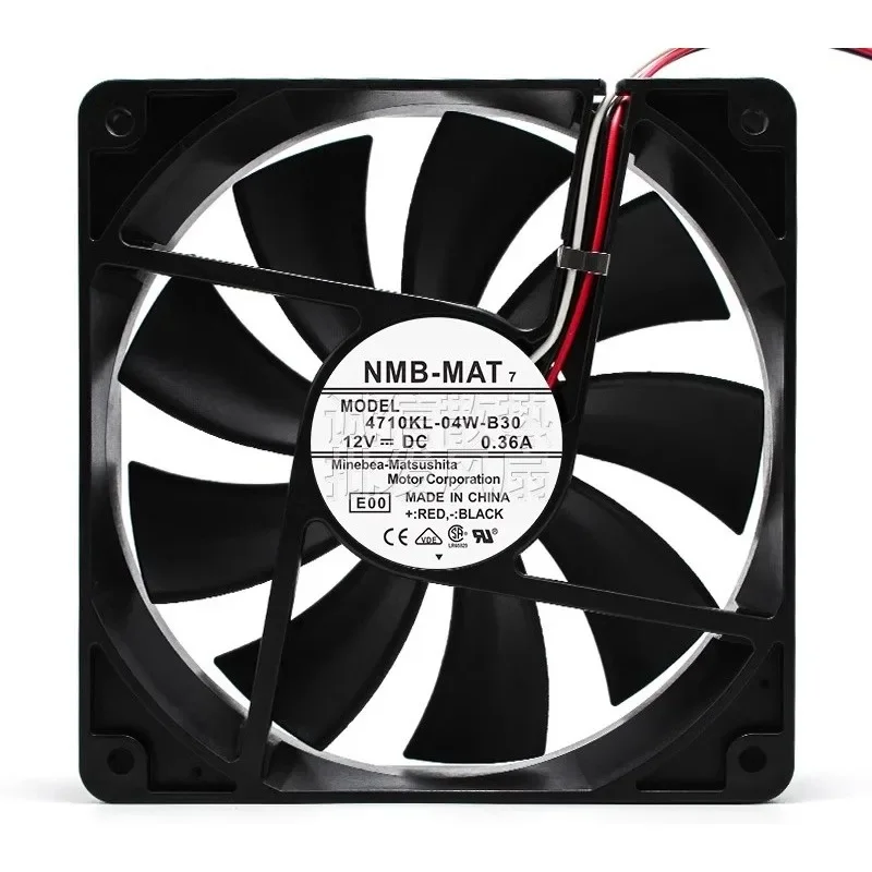 

Новый вентилятор для NMB 4710KL-04W-B30, 12 В постоянного тока, 0,36 А, охлаждающий вентилятор 12025, 12 см, 120*120*25 мм