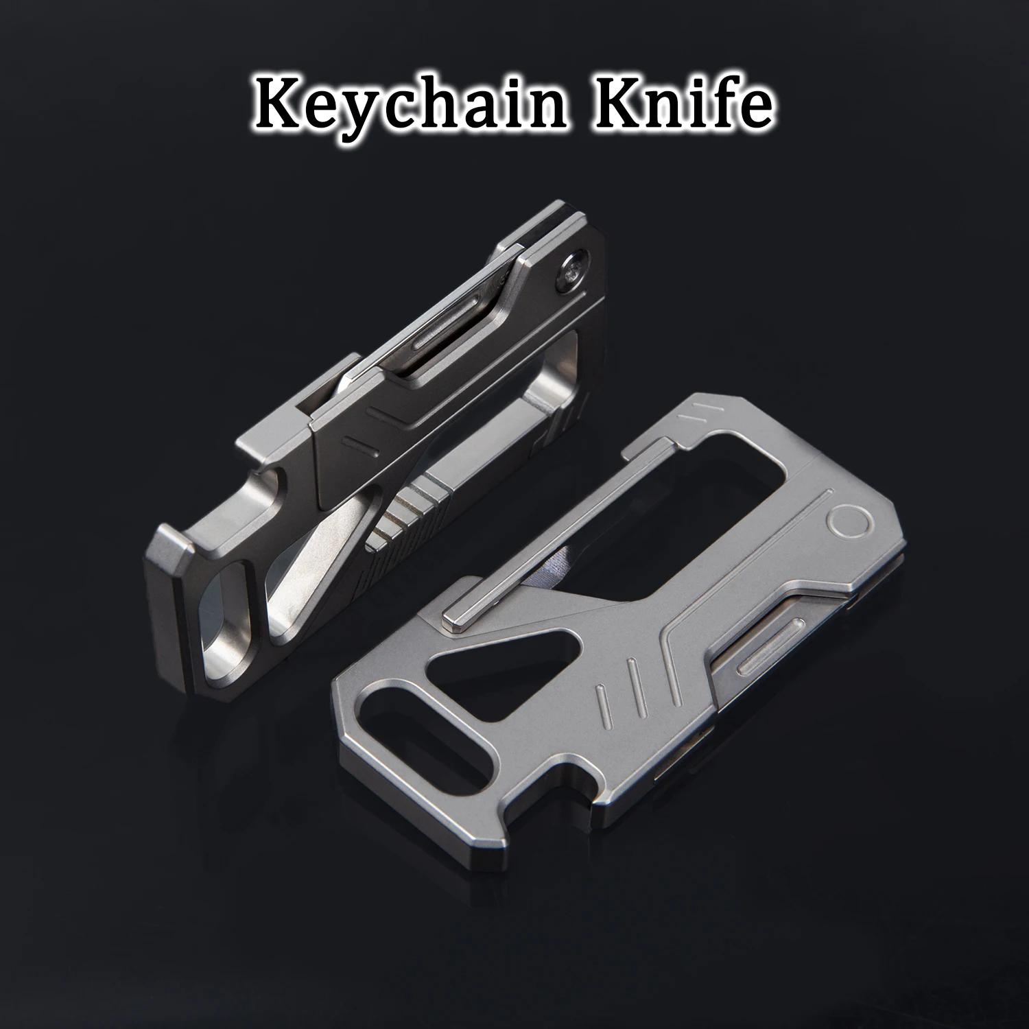 

Luxury Titanium Alloy Key Chain Waist Keychains M390 Small Knife EDC Pocket Disassemble Express Delivery Multifunctional Tool