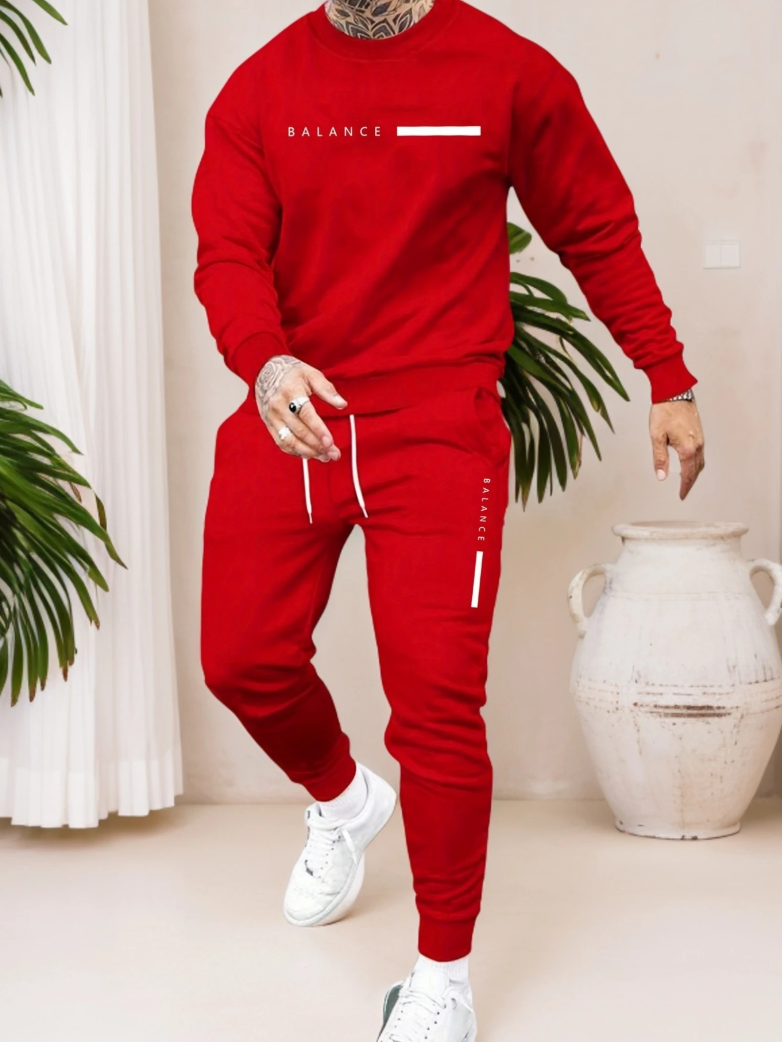 El nuevo conjunto de sudaderas para hombre para primavera y otoño de 2025 es una colección de ropa urbana cómoda y suave con estampados de letras.