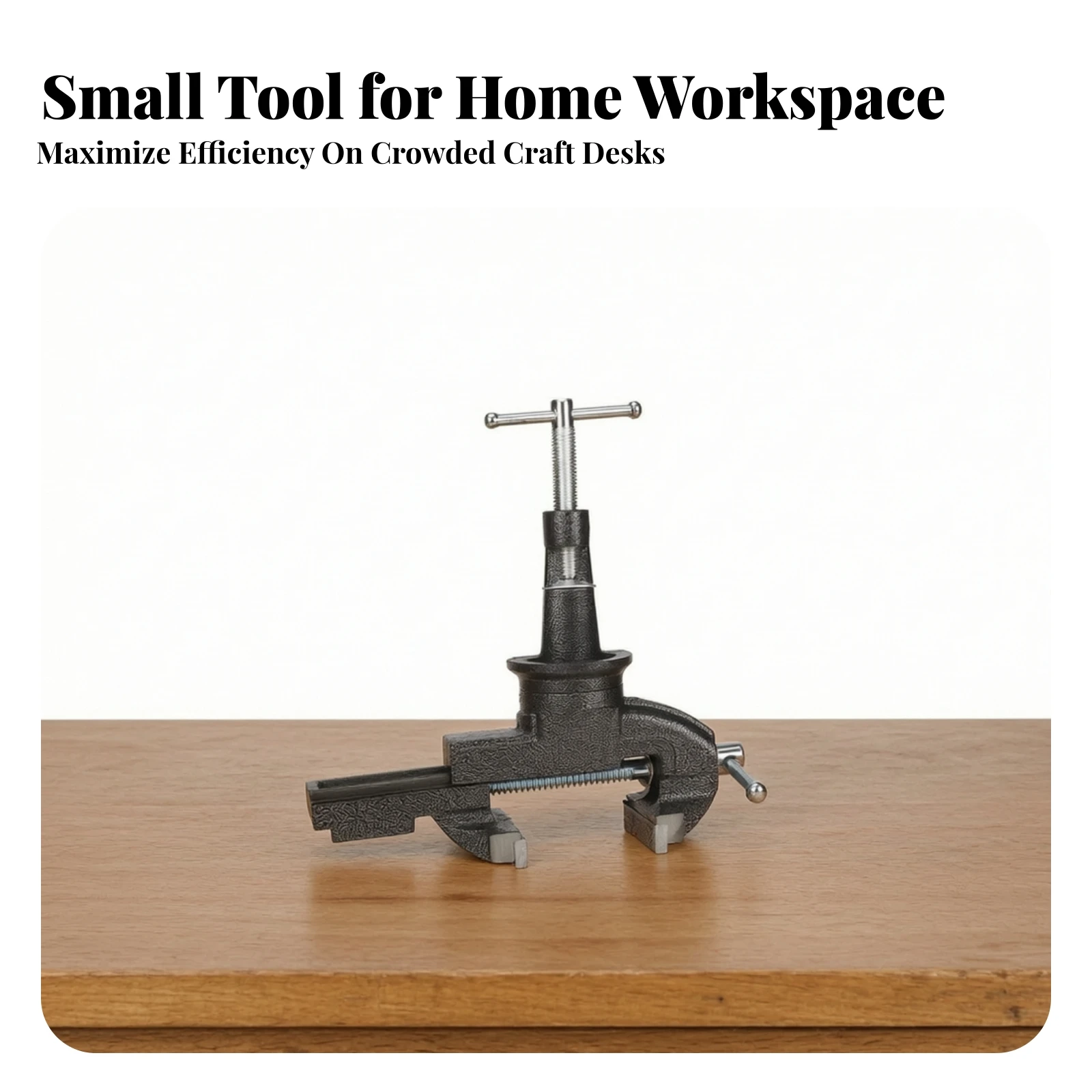 Bench Vise Multi-Position Bench Vise with Rotating Body Table Vice Cast Iron Vice Clamp Compact for DIYers, Workbench