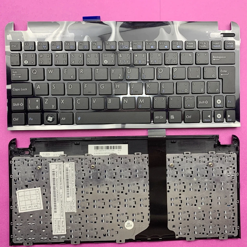 

Slovak Laptop Keyboard For Asus Eee PC 1015 1015B 1015BX 1015PW 1015CX 1015PD 1011 1015PX With Frame SK Layout