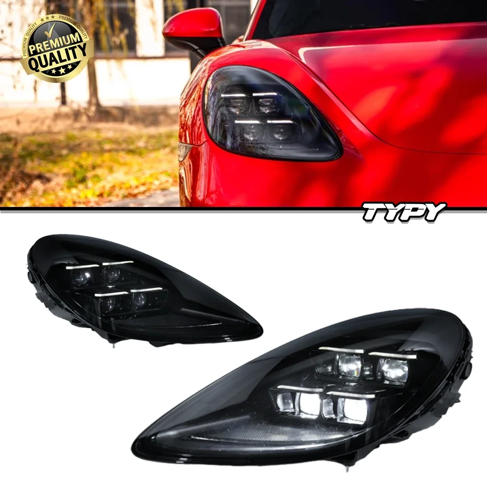 

Car Lights For Porsche 718/982 Headlight 2013-2023 LED Projetor Head Lamp Daytime Running Light Automotive Accessories
