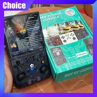 R36max Retro Handheld Game Console 64GB/128GB Games Linux System 4.0inch IPS Screen Portable Pocket Video Player Gift Kid Adult