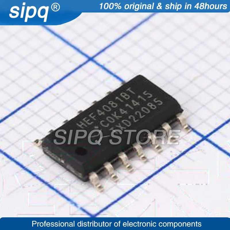 

10PCS/LOT HEF4081BT,653 HEF4081BT SOIC-14 GATE Brand New and Original In Stock Authentic Product