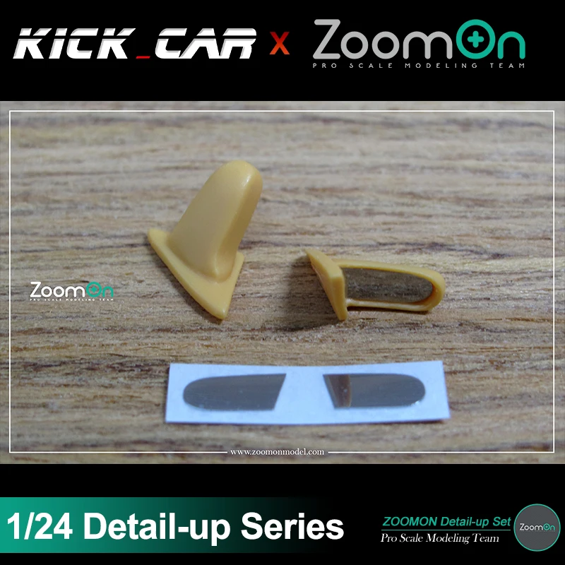 ZoomOn Z057 Spoon Side Mirror Detail-up Modified Parts For Assembled Model Hobbyist Gift for Professional Adults