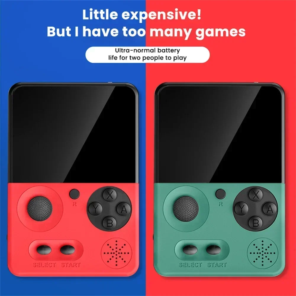 Portable Retro Handheld Game Console 3 Inch Color LCD HD Screen Kids Video Game Consoles Built-in 500 Classic Gaming Emulator