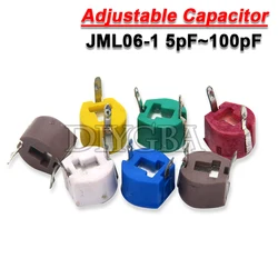 10PCS DIP JML06-1 Adjustable Capacitor 5PF 10PF 20PF 30PF 40PF 60PF 50 70PF 6mm JML06-1 5PF~120PF Trimmer Variable Capacity