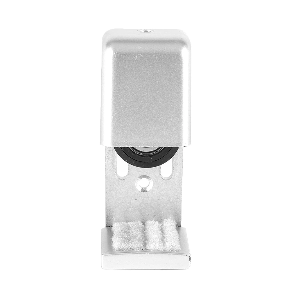 

Adjustable Door Locator Floor Guide Sliding Barn Track Heavy Duty Silent Durable Closet Child Safety Silver Pocket Lock