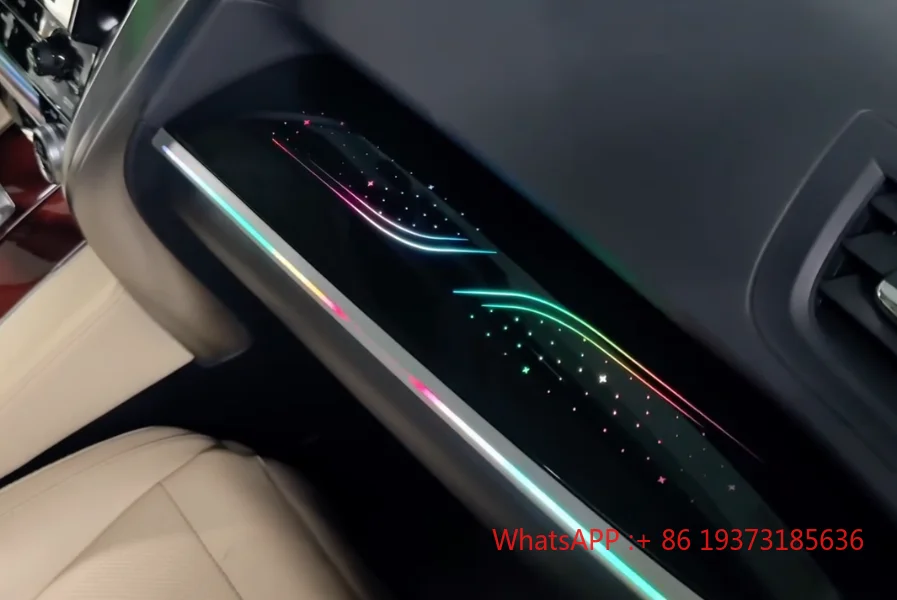 ICarsin Upgrade 256 Colors Symphony Led Car Interior Ambient Lighting for Toyota Alphard 2015-2023 Strip Accessories RHD/LHD