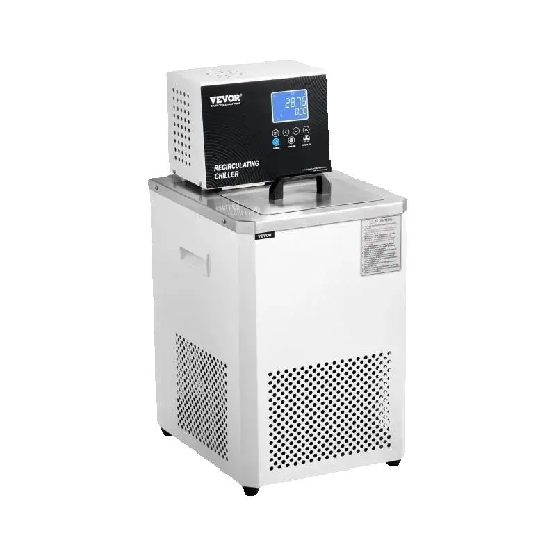 SucceBuy Circulador enfriador de laboratorio 6L Enfriador de laboratorio Líquido de enfriamiento de baja temperatura -4 ° F-212 ° Exhibición del enfriador de la bomba circuladora F
