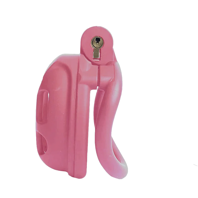 2026 New Pink Chastity Lock Cage SM Flirting Breathable Resin Male Penis Lock Breathable Male Chastity Device Prohibited Abstine view 6