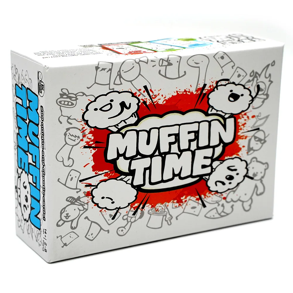 Muffin Time: A Very Random Card Game 200pcs Unique Cards Quick To Play Suitable For 2 To 8 Player