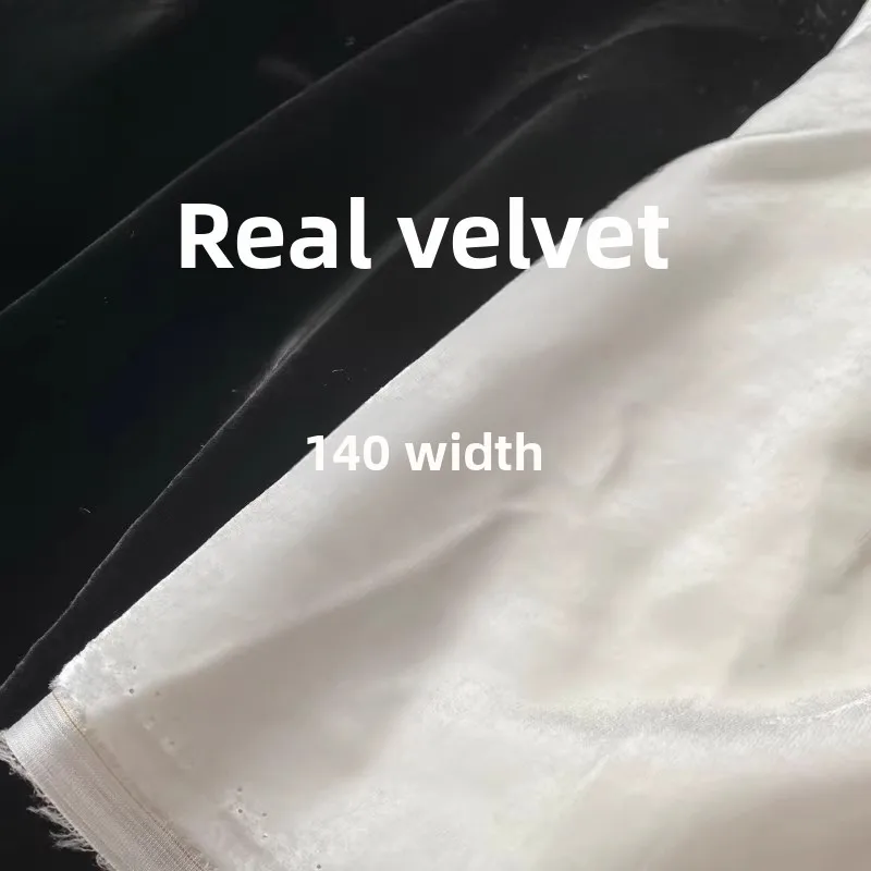 

Solid Color Silk Velvet Fabric for Soft DIY Sewing Dress Skirt Coat Clothing Fashion Wholesale Cloth Material By The Meter