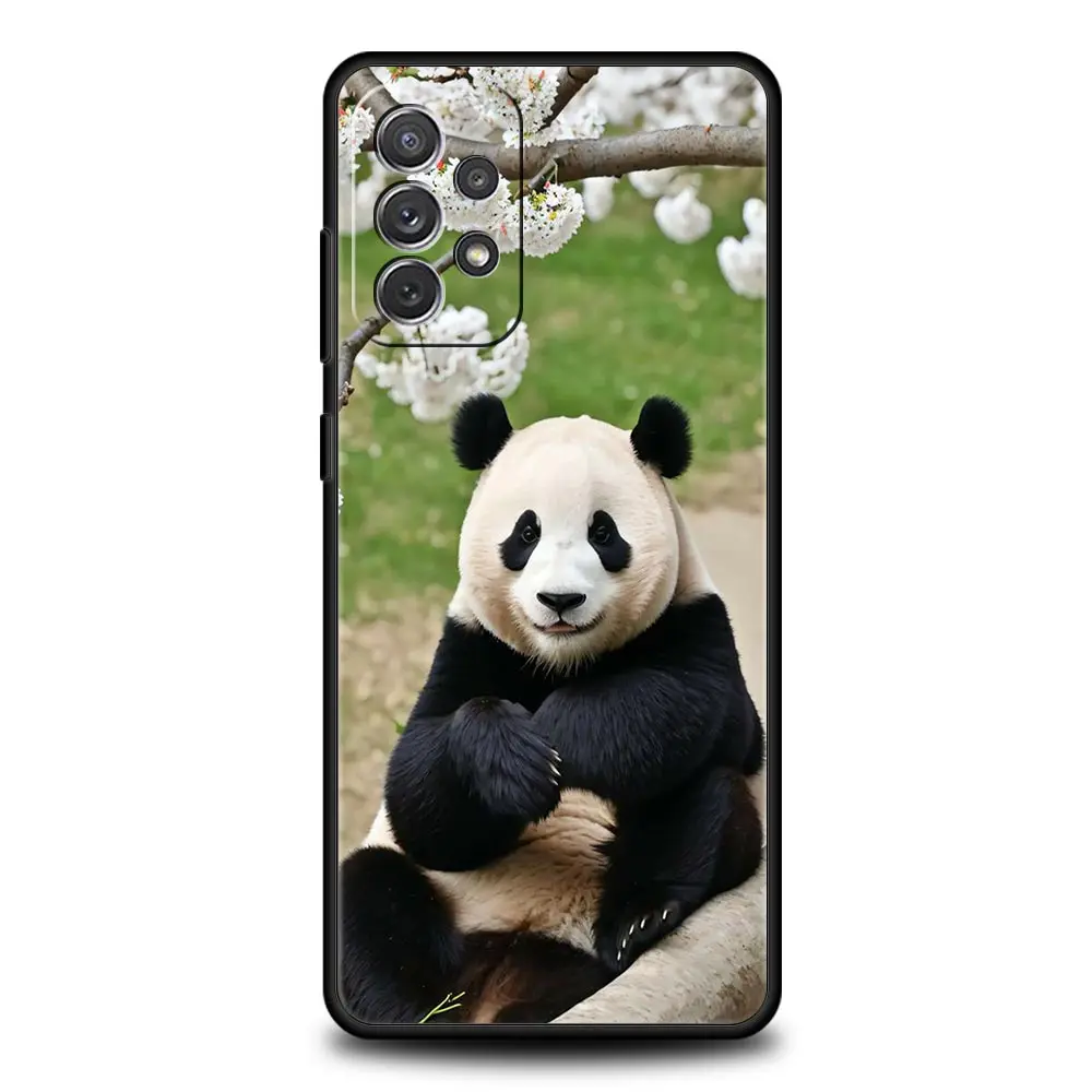 Phone Case For Samsung Galaxy A15 A13 A51 A71 A41 A31 A21S A03S A05 A12 A32 A52 A23 A25 A33 A53 A73 5G Cover Fubao panda