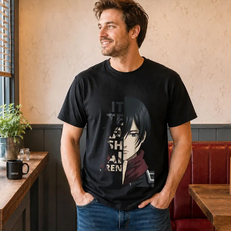 Levi Ackerman Attack on Titan Anime T Shirt, 0809 Manga Casual Streetwear, Unisex Short Sleeve Graphic Tee for Fans S-6XL
