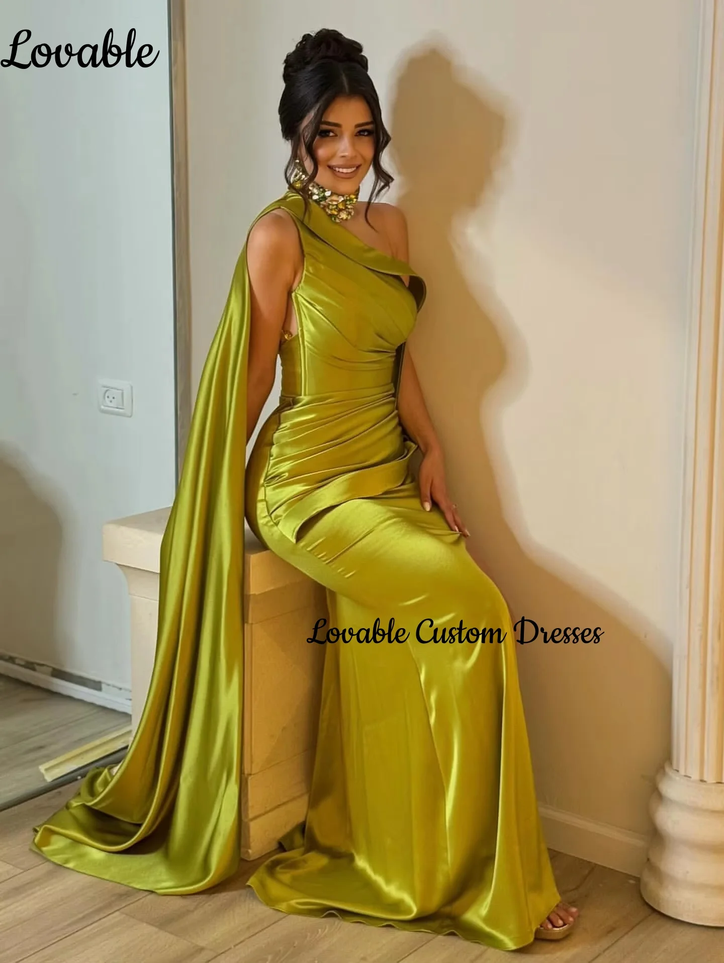 Abito da sera di lusso Dubai Personalizza abiti a trapezio con perline lunghi fino al pavimento per abiti da ballo con scollo rotondo e cerniera senza maniche Ves