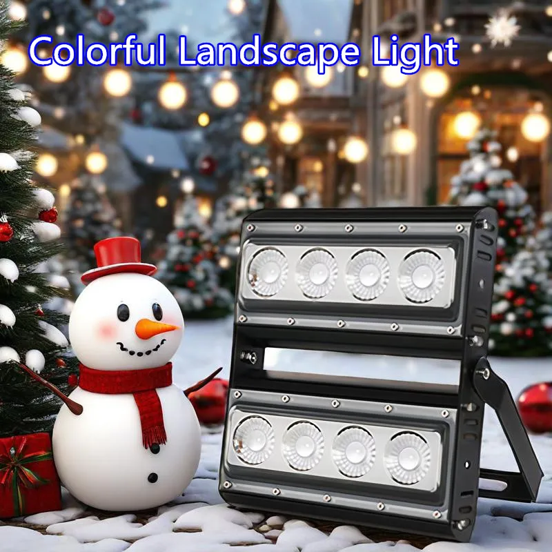 Christmas Colorful Landscape Lights Garden Projector Light Tree Dyeing Lighting 50W 100W 150W Rgb LED Path Spotlight for Park