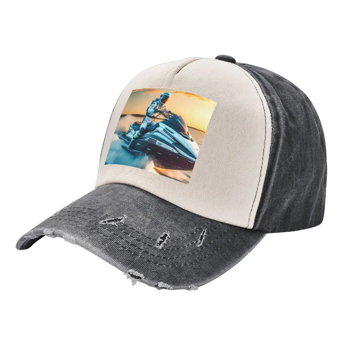 

Astronaut in the jetski Baseball Cap Visor Sunhat Anime Hip Hop Hats Man Women's