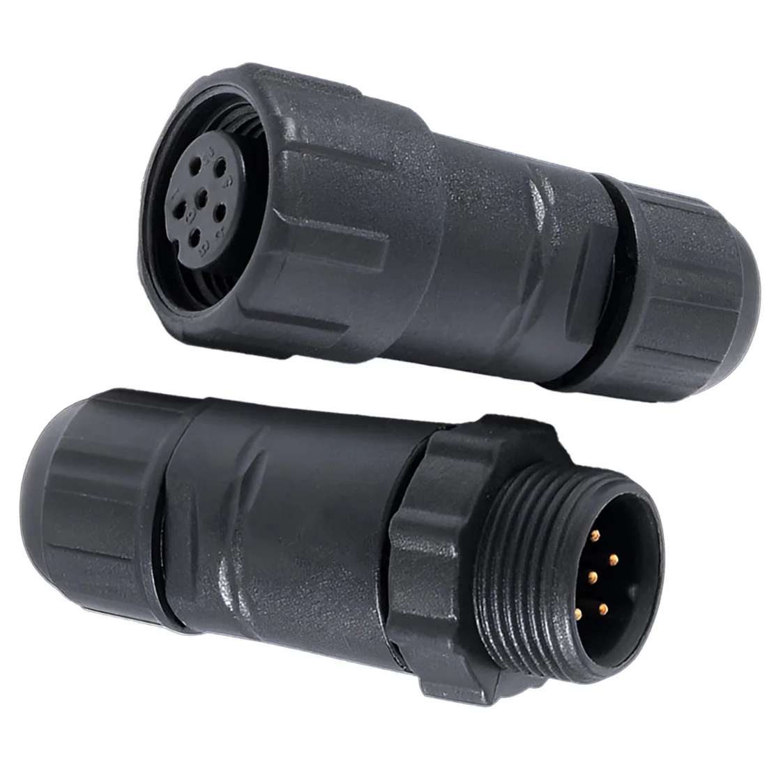 6 دبوس الذكور والإناث في الهواء الطلق كابل تسخير سلك موصل مقاوم للمياه قابس مهايئ المقبس عدة صالح لقارب السيارة #2