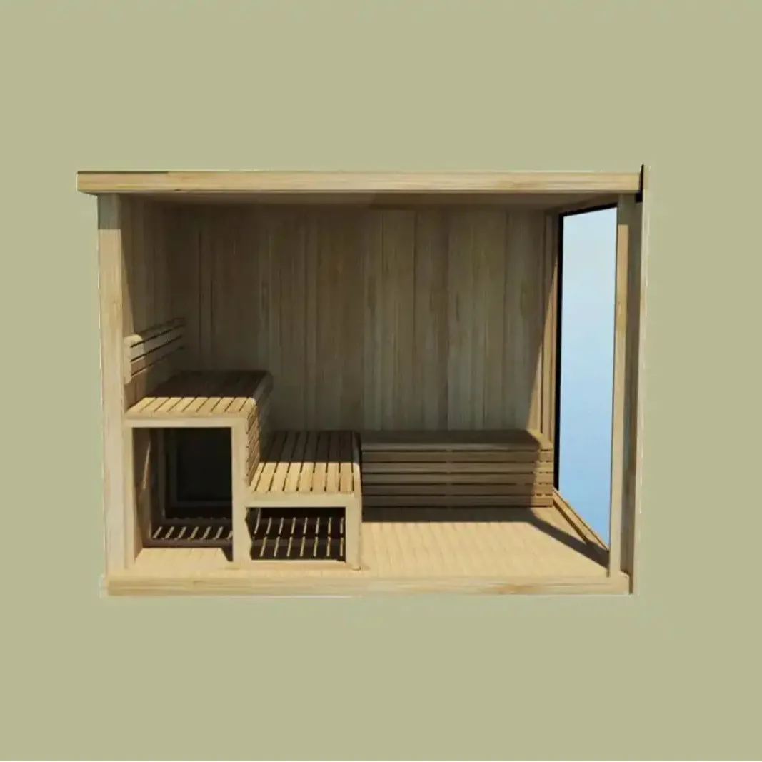 

Наружная роскошная душевая комната для ванной комнаты с комбинированным душем и сауной