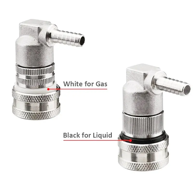 ABMI-Stainless Steel Ball Lock Keg Fittings 1/4