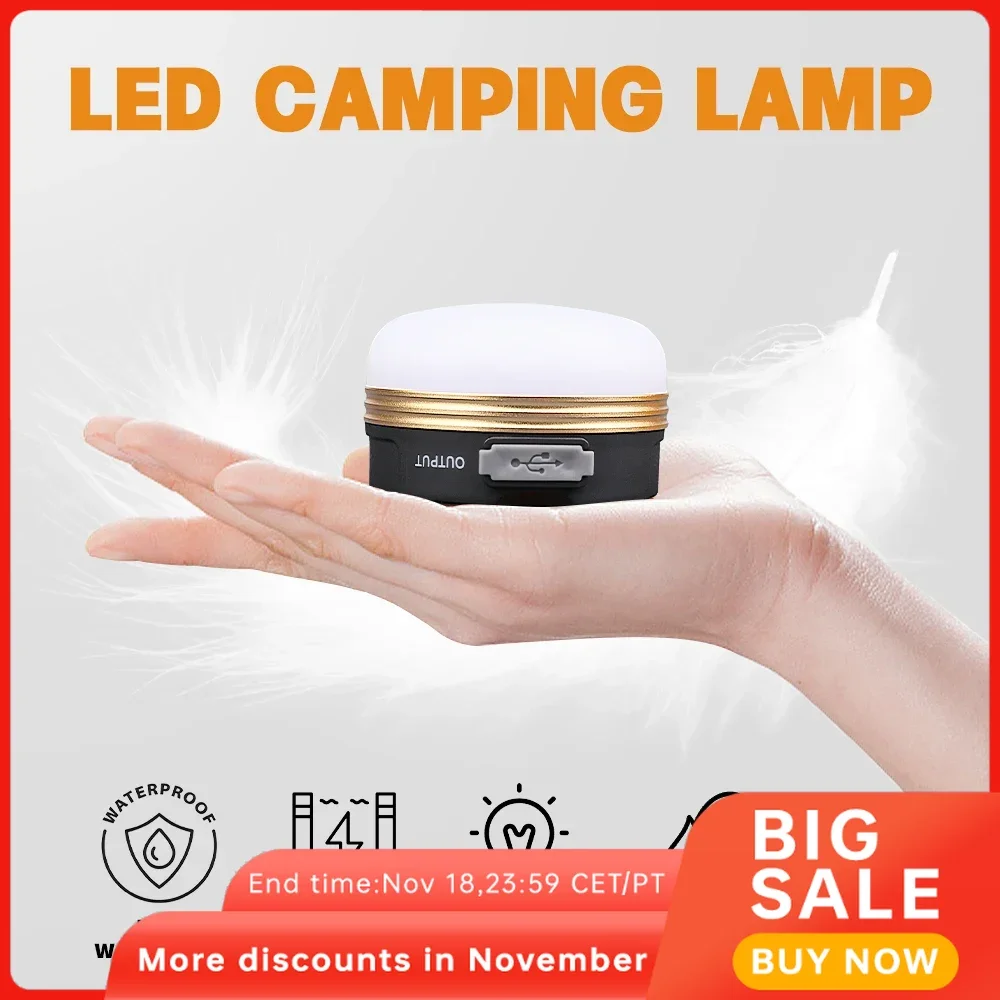 

X-TIGER Mini Camping Light 78g Portable LED Lantern with Magnet Tent Lamp Hiking Hunting Emergency Night Outdoor Survival Lamp