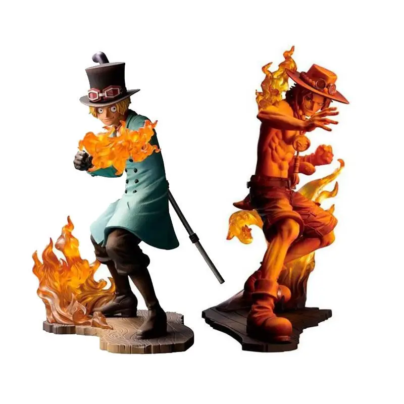 Bandai Original One Piece STAMPEDE BROTHERHOOD 3 Sabo Portgas·D· Ace Anime Action Figures Collectible Model Ornaments Toy