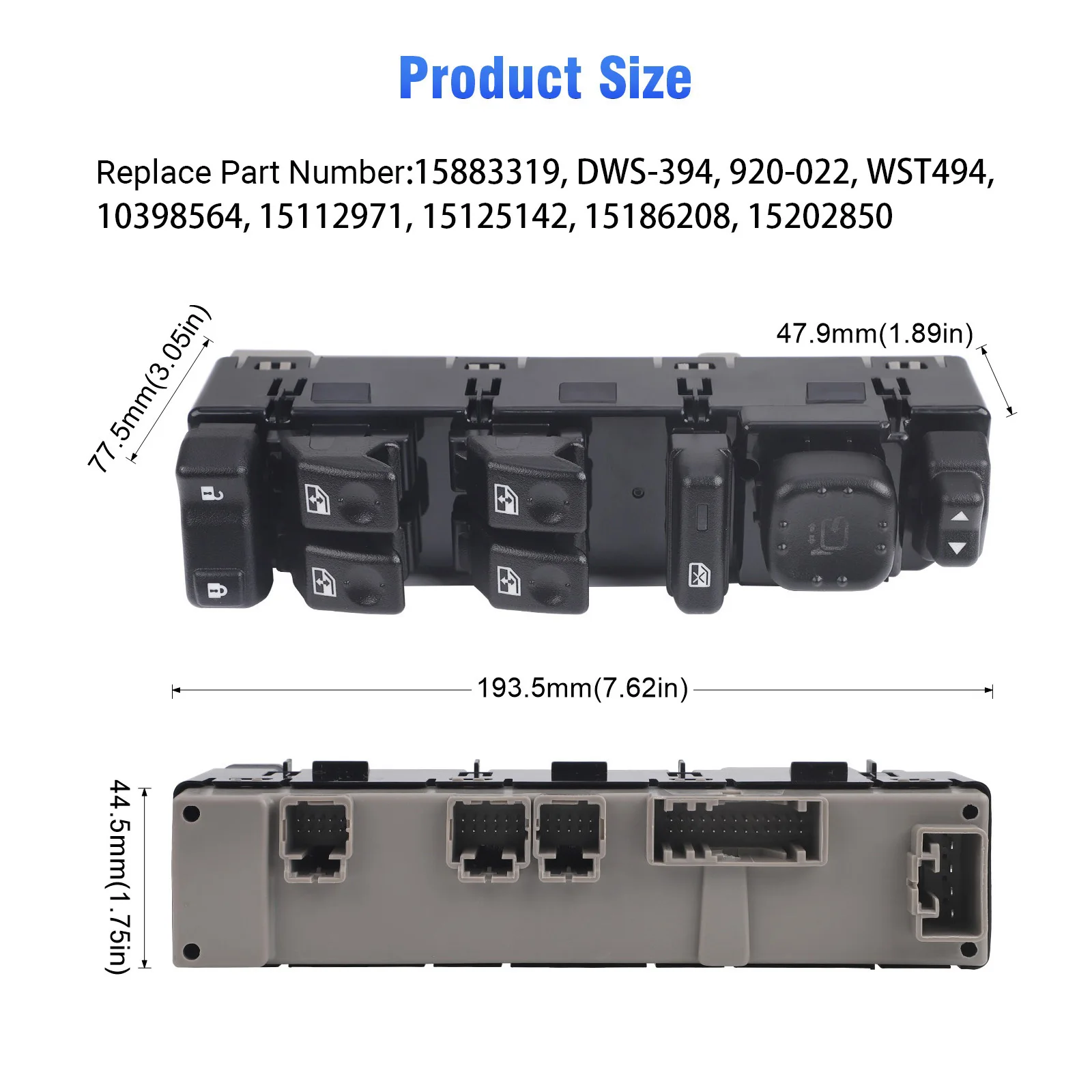 window-control-switch-15883319-for-chevrolet-avalanche-suburban-tahoe-cadillac-escalade-hummer-h2-2003-2006-gmc-sierra-yukon-xl