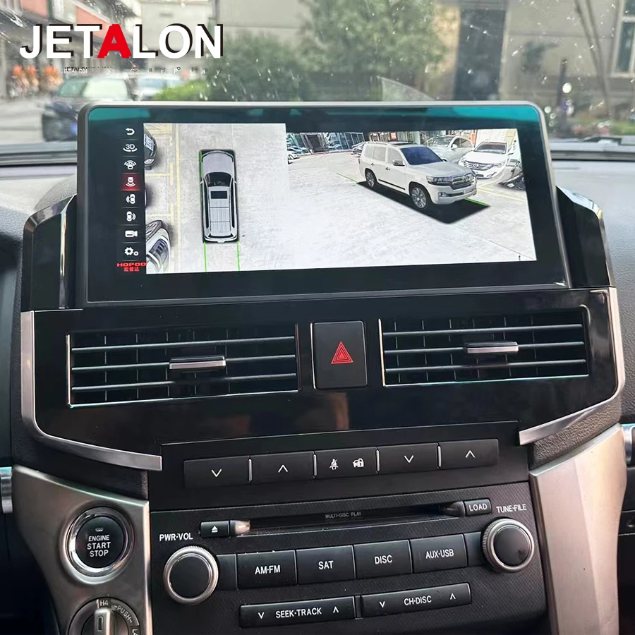 Toyota Land Cruiser 200 LC200 2016 - 2019 자동차 라디오 안드로이드 멀티미디어 GPS 용 12.3 인치/15 인치 네비게이션 CarPlay 플레이어 화면