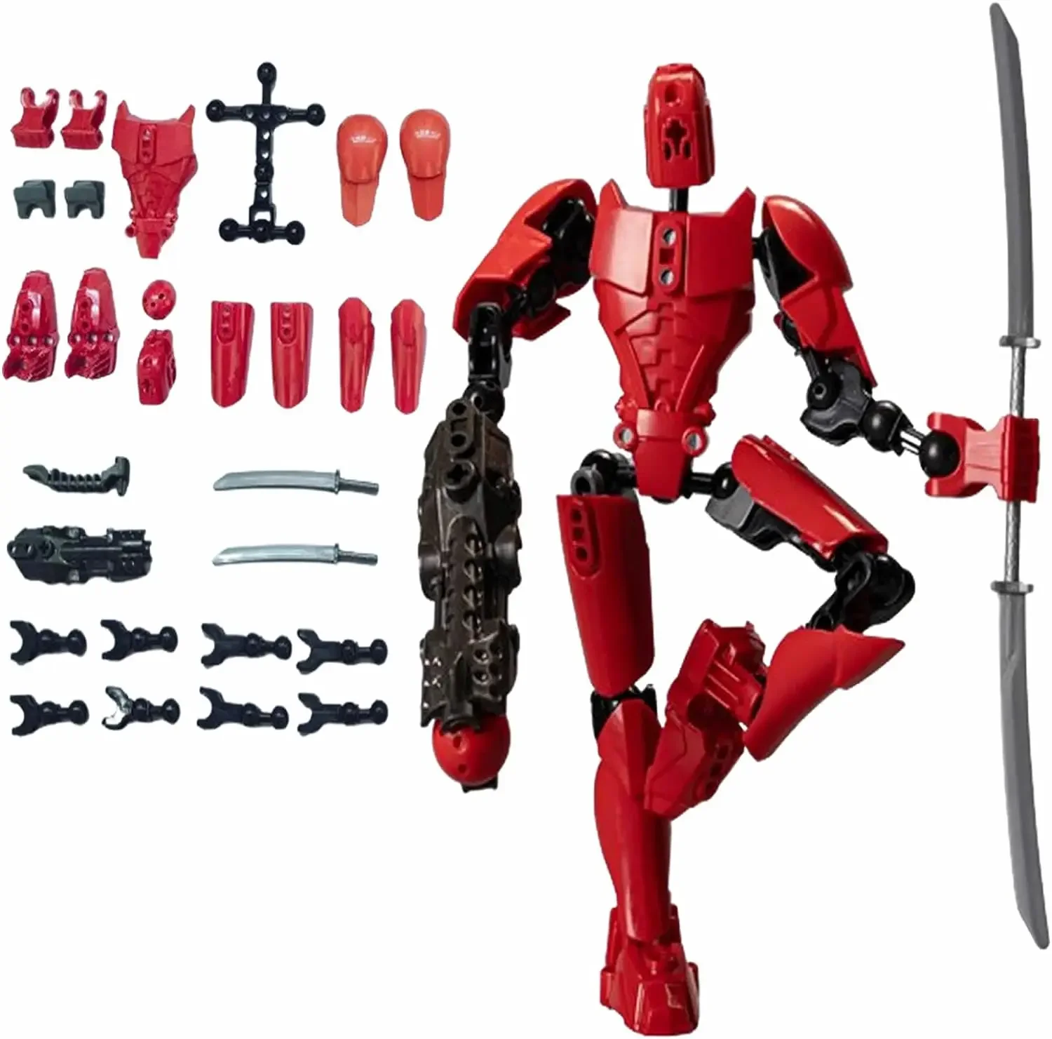 

T13 Action Figure 3D Printed Multi-Jointed Movable Lucky 13 Fully Articulated Action Figure Dummy 13 Robotic Toy