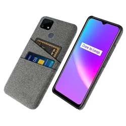 Realme C25S For Cover OPPO Realme C25S Case For Realme C25S Capas Luxury Fabric Dual Card Cover For Realme C25S C 25S Coque
