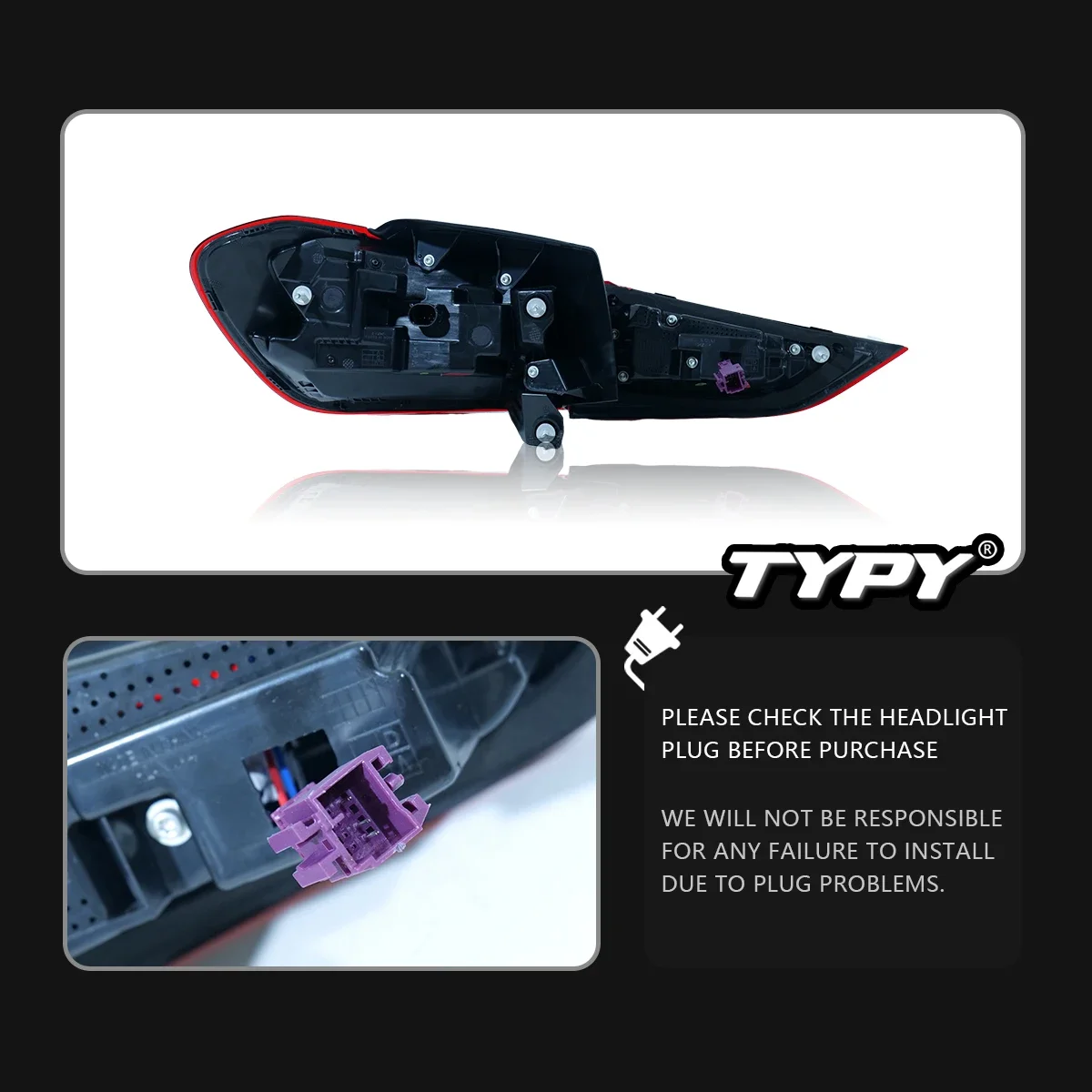 

TYPY Car For Benz GLA W156 Taillight 2020-2025 Upgrade Modified to New DRL Dynamic Turn Signal LED Taillight Auto Accessories