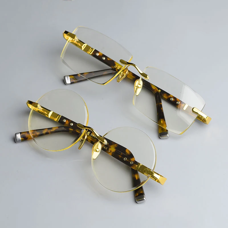 

Rockjoy Yellow Stone Sunglasses Male Women Cool and Moisturising for the Eyes Natural Mineral Crystal Lenses Anti Scratch